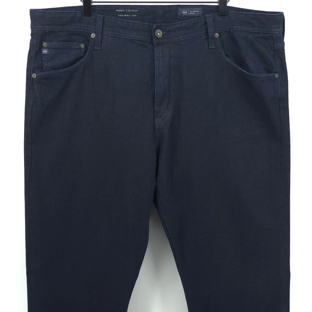 AG Adriano Goldschmied Mens Jeans Everett 40x34 Dark Blue Slim Straight Leg